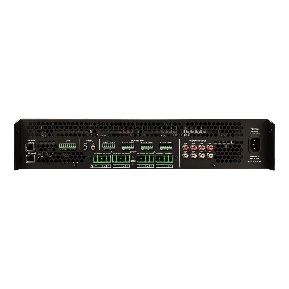 PowerZone Connect -Dante-20 input 6000W 8Ohm-70v 8ch IP Amp