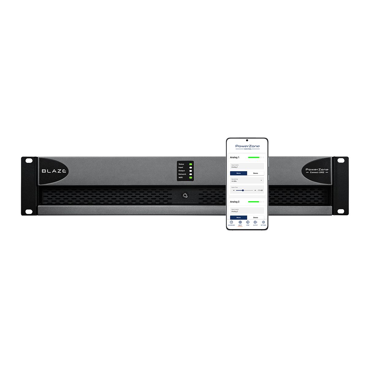 PowerZone Connect 1002 - 10 input 1000w 8 Ohm-70v, 2ch IP Am