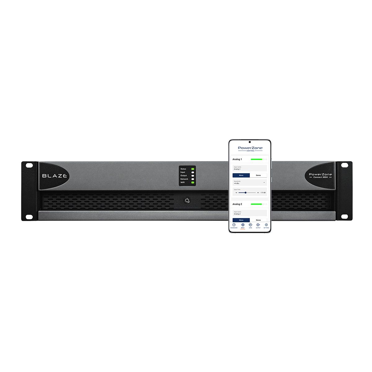 PowerZone Connect 3004 - 10 input 3000w 8 Ohm-70v, 4ch IP Am
