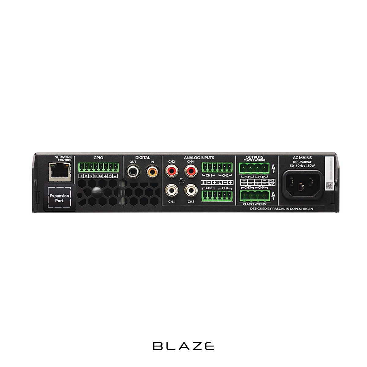 PowerZone Connect 504 - 10 input 500w 8 Ohm-70v, 4ch IP Amp