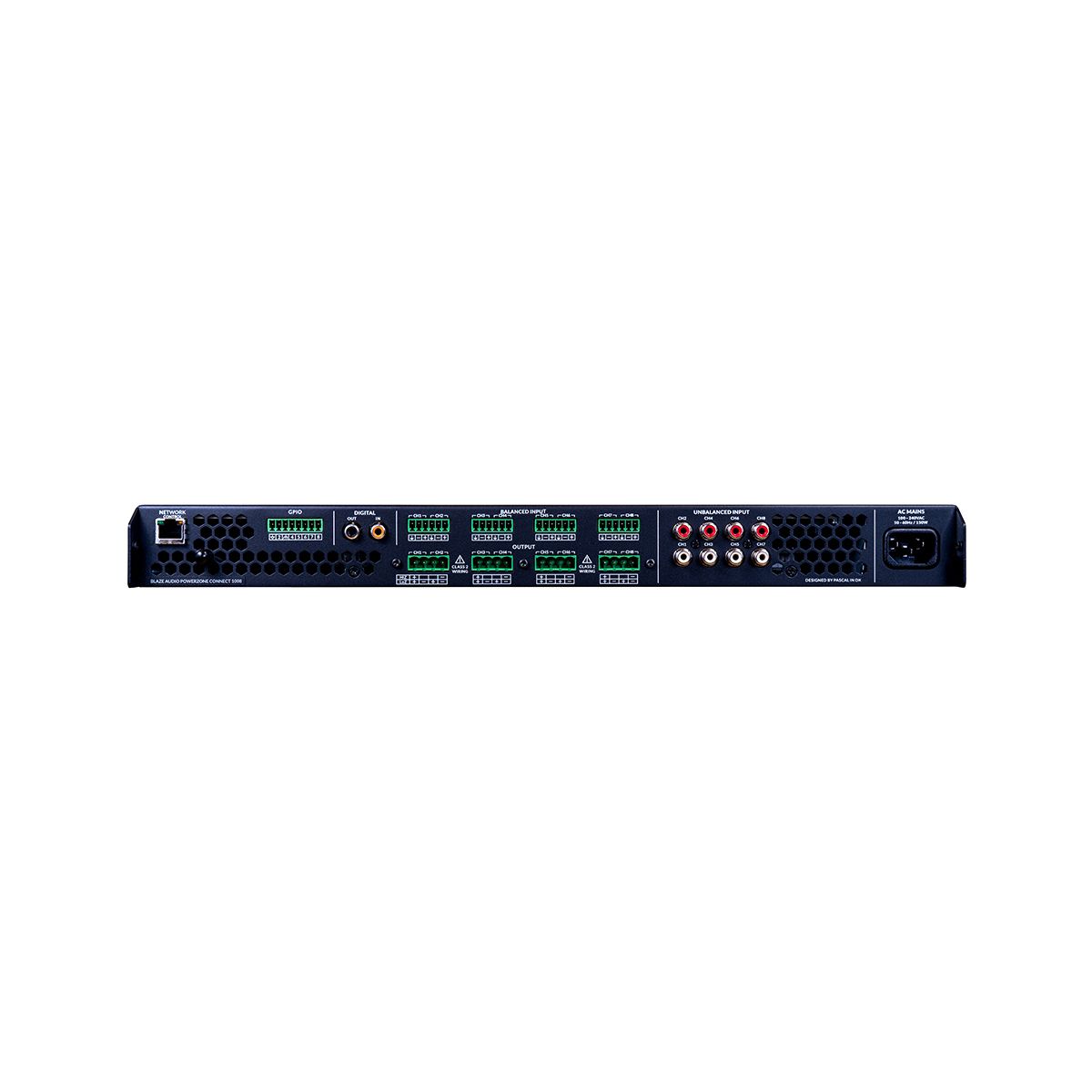 PowerZone Connect 1008 - 1U - 1000w 8Ohm-70v, 8ch IP