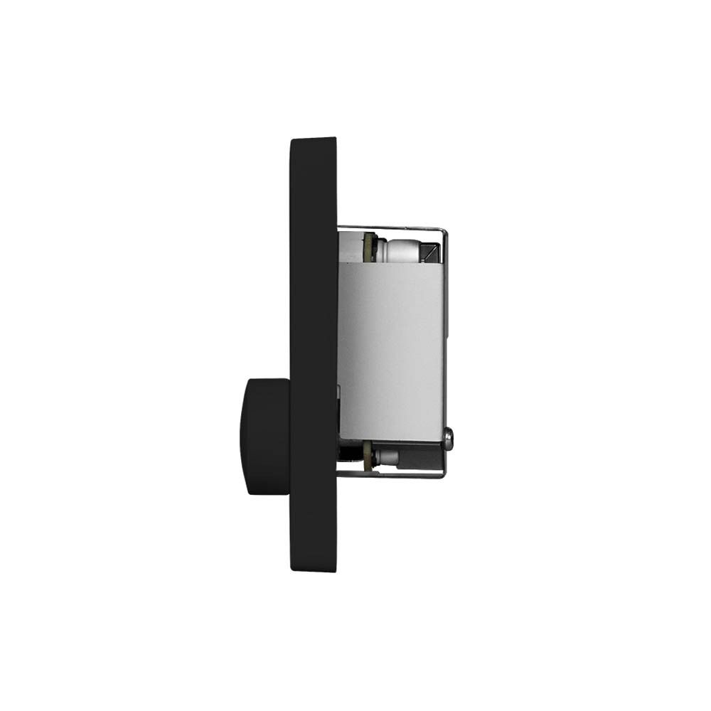 Multi-Zone PoE-powered wall-controller, Single Gang Black
