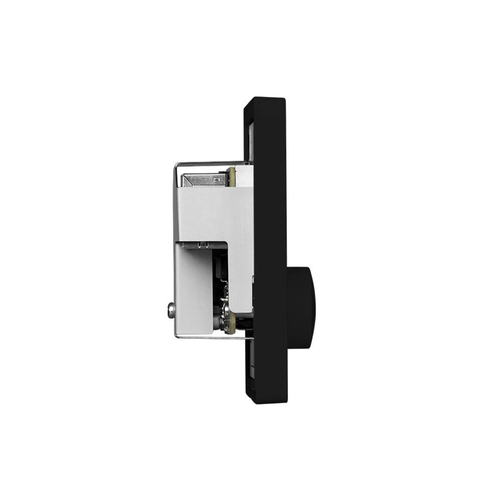 Multi-Zone PoE-powered wall-controller, Single Gang Black