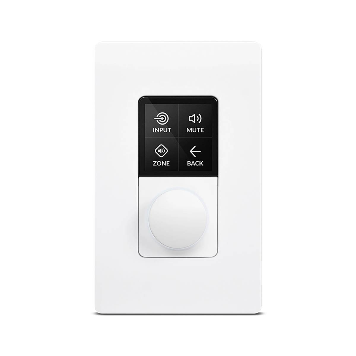 Multi-Zone PoE-powered wall-controller, Single Gang White