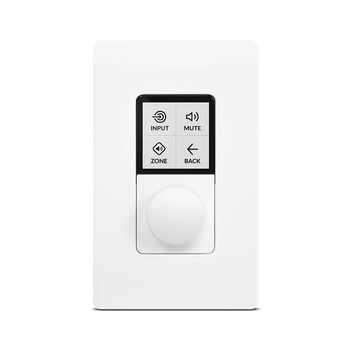 Multi-Zone PoE-powered wall-controller, Single Gang White