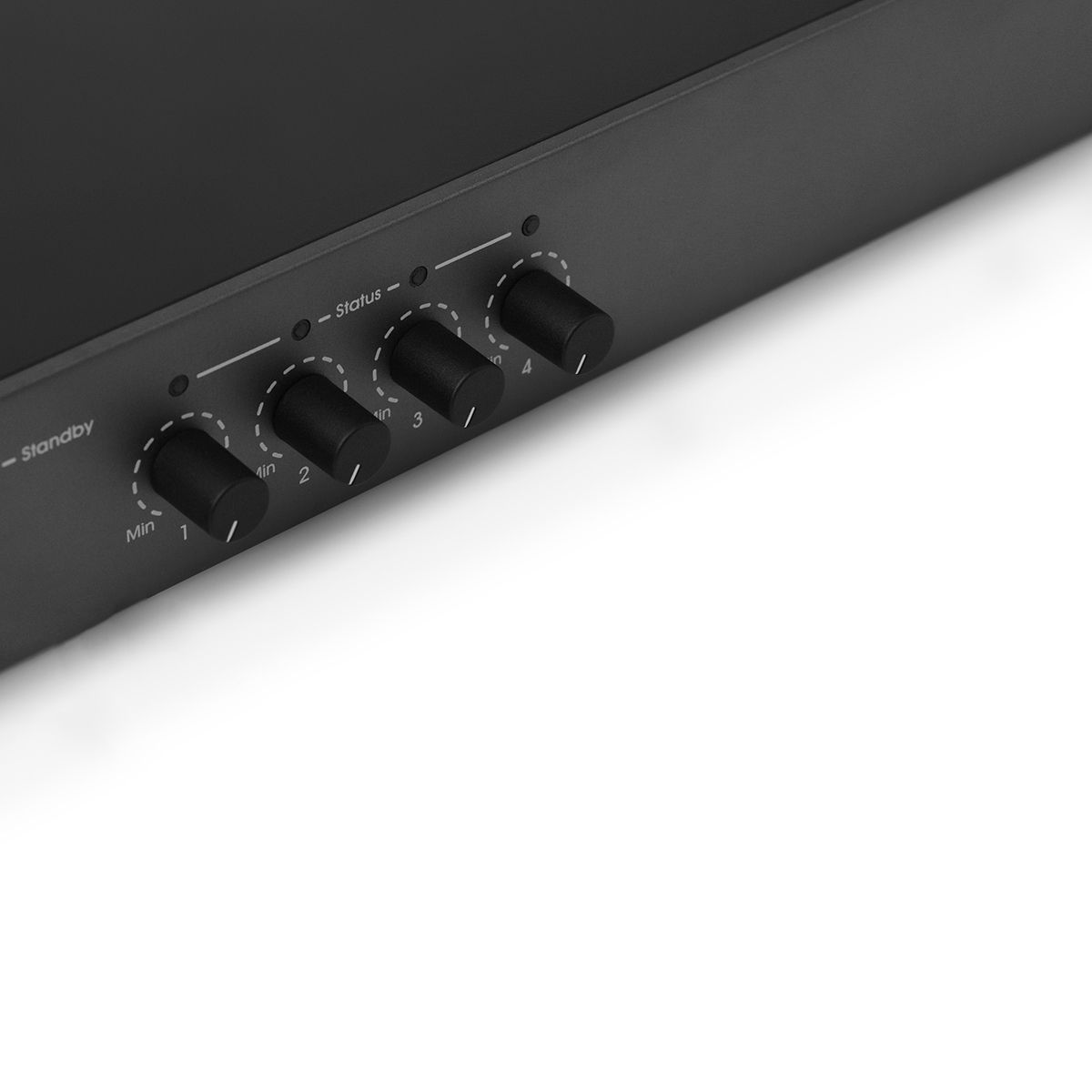 PowerZone 504 - 4x125w Bal 4-input 8 Ohm-70v Amp, 1U-Half Rk