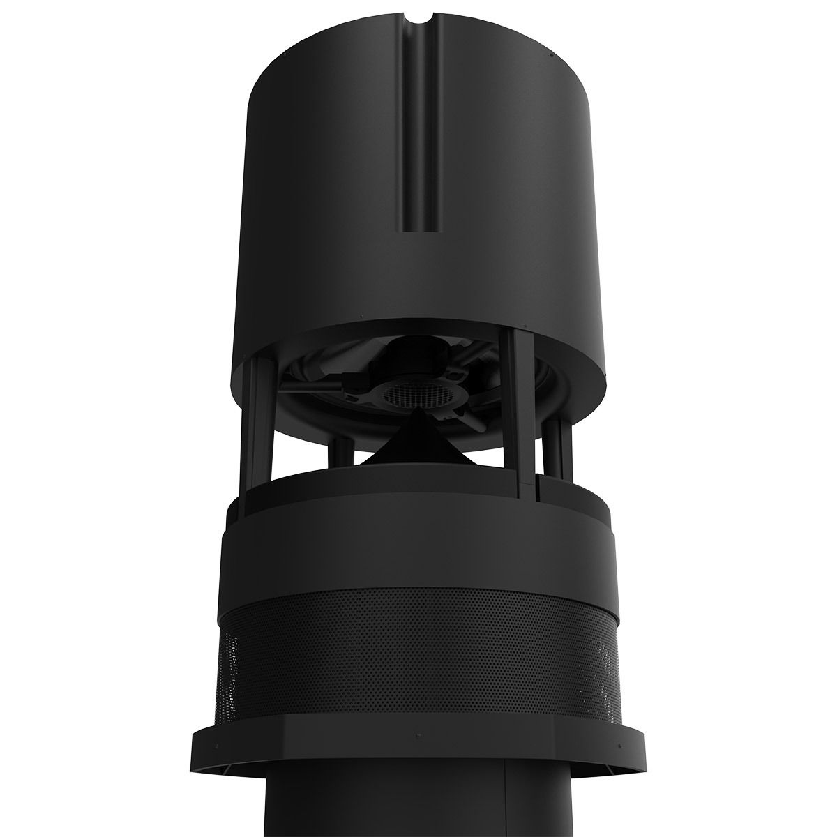 Luxury Bollard Speaker, 8in Sub, 360deg 5.25in 8hm/70v, BLK