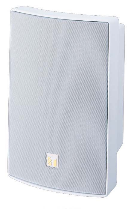 30W 12cm 2-way bass reflex spkr white ABS resin metal grill