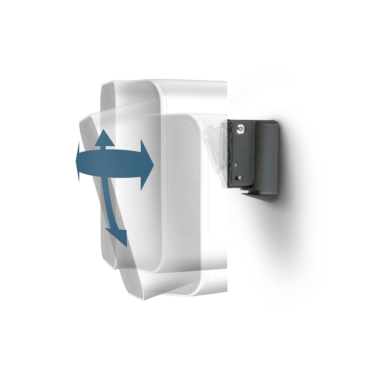 Wall Mount Tilt & Swivel Bracket for BSP125 - Black