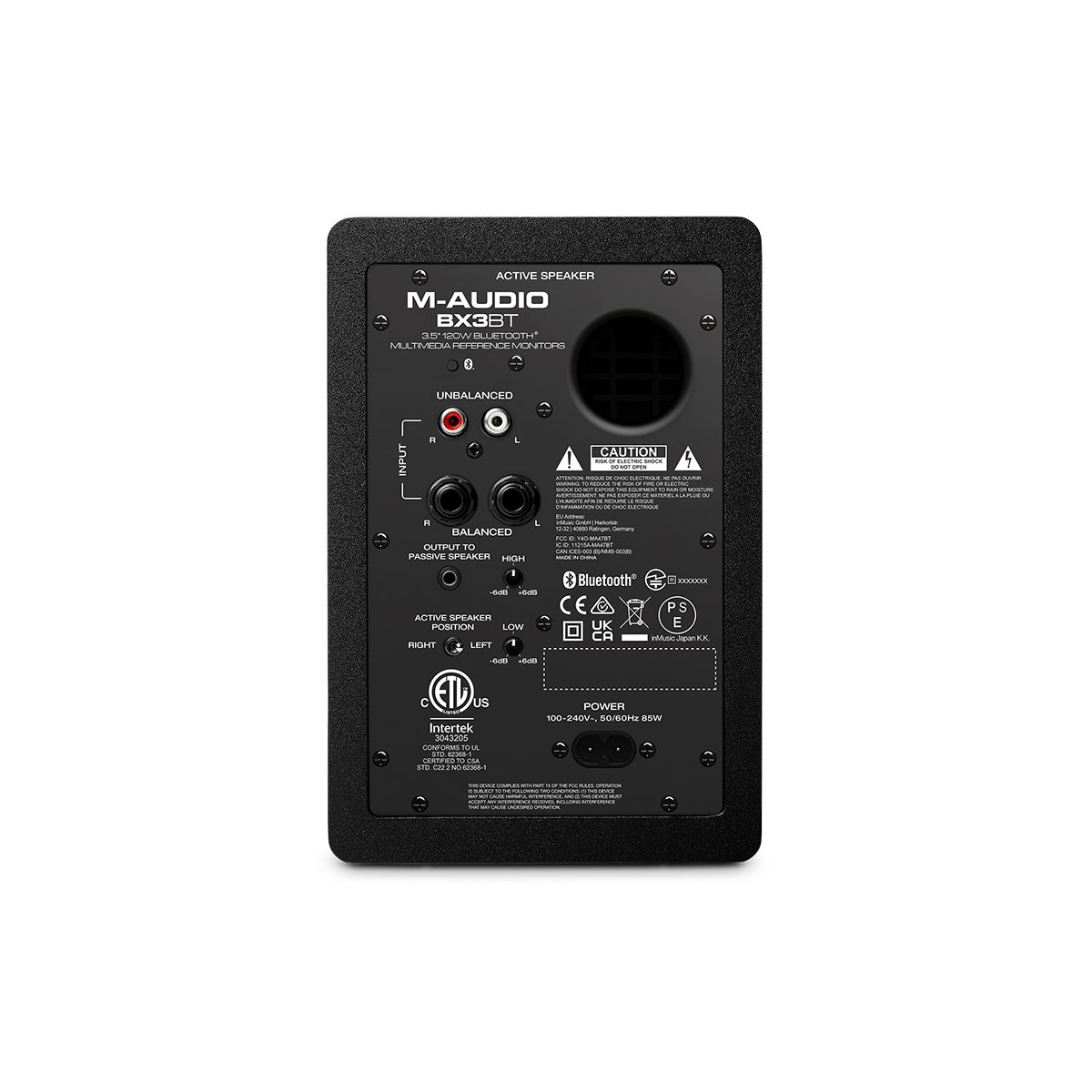 3.5in Black Kevlar, 120w Multimedia Reference Monitors w- BT