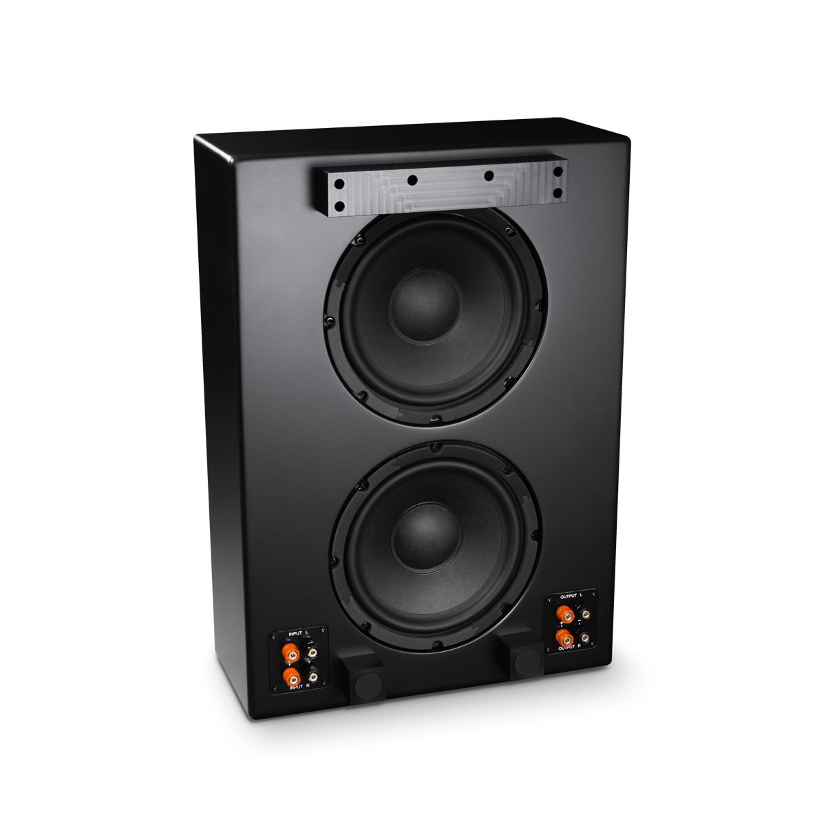 Shallow 8in+Passive Radiator, on-wall passive subwoofer, BLK