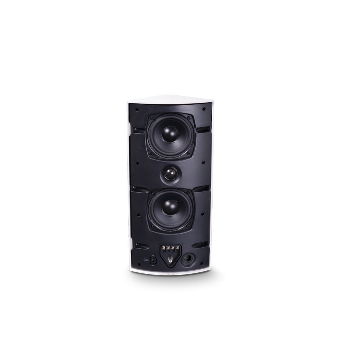 Corner Spkr, 4in+Rad, 8Ohm Only, IP65, White, *MUST BUY 2*