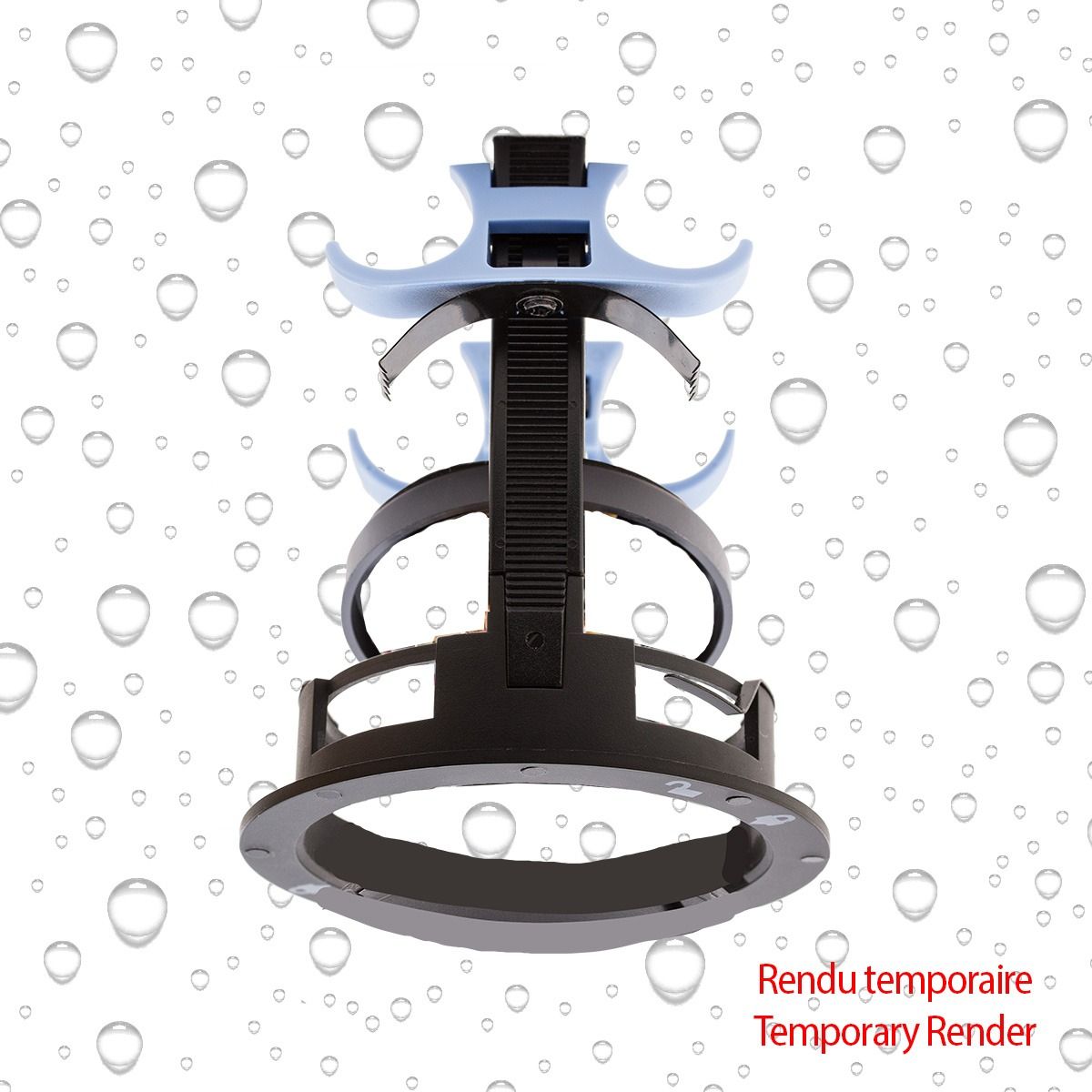 Zip-Klip Assembly with round grille: Director 3in w-Weather