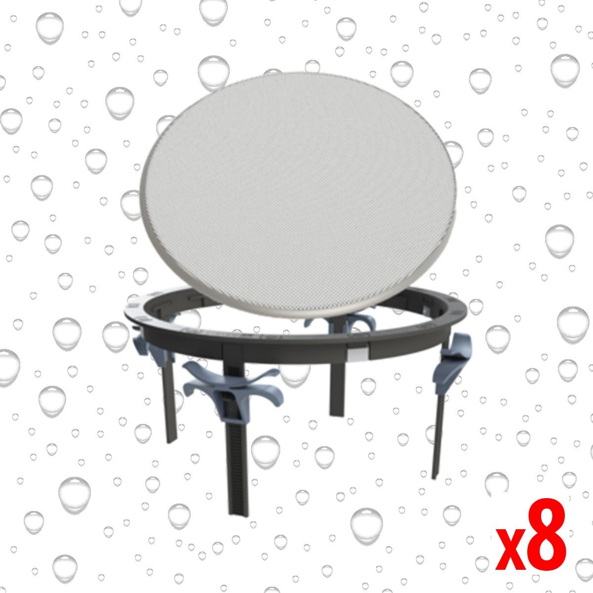 Ring and Grille for Director 6&8in In-Ceiling w-WeatherX 8pk