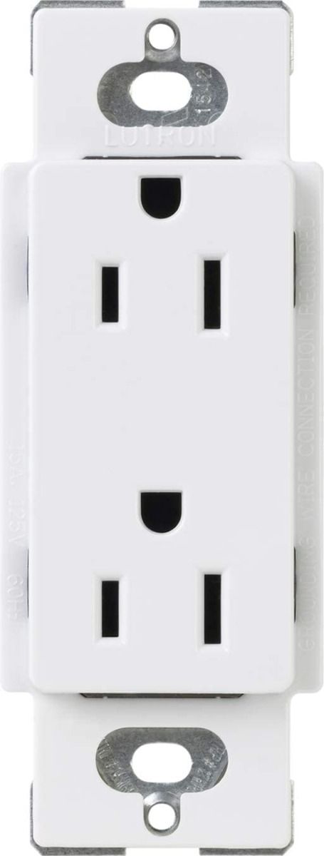 15A CLARO AC RECEPTACLE - GLOSS WHITE