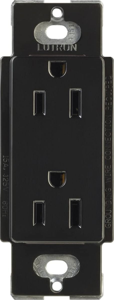 15A TAMPER RESISTANT AC RECEPTACLE CLARO - GLOSS BLACK