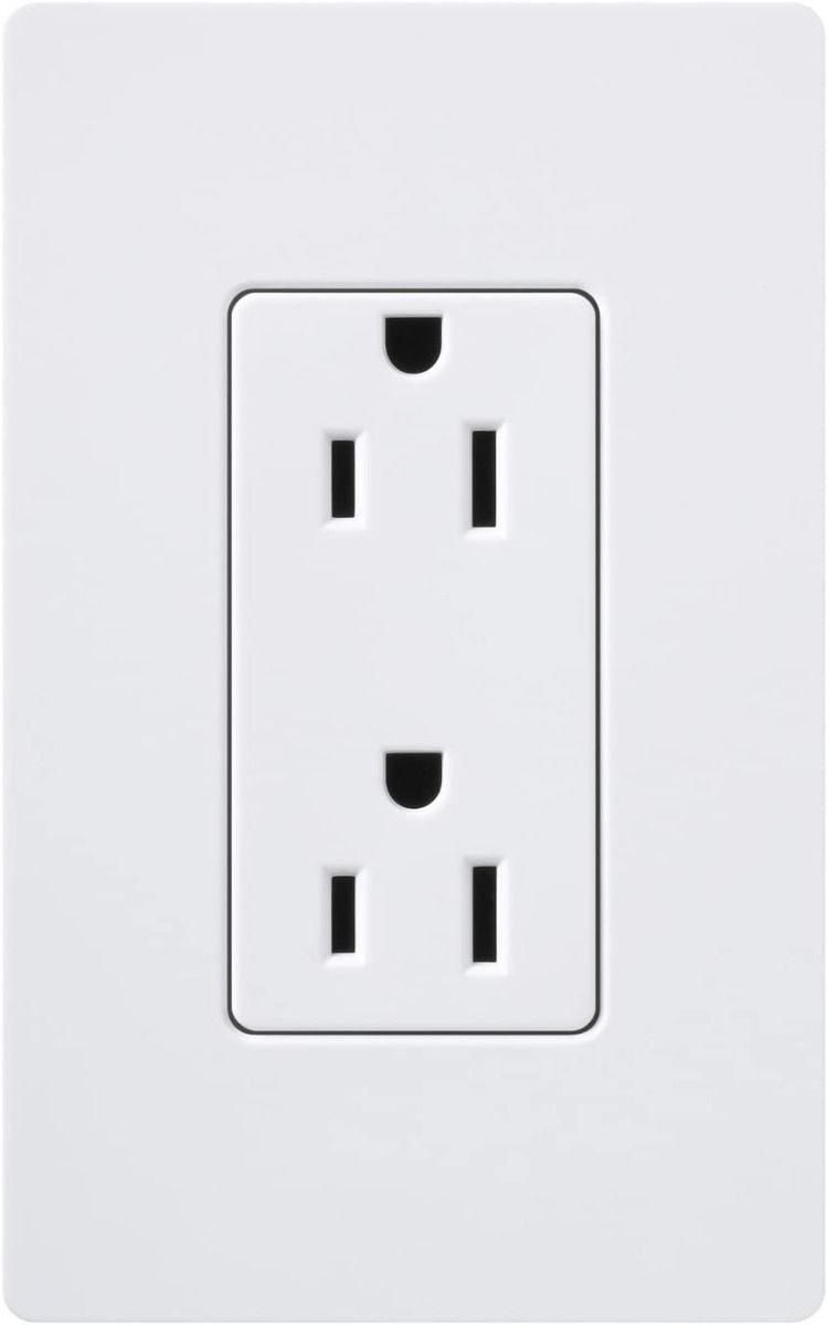 15A TAMPER RESISTANT AC RECEPTACLE CLARO - GLOSS WHITE