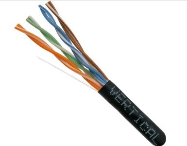 CAT-5e,  350MHz, Riser Rated 1000 FT Pull Box. - Black