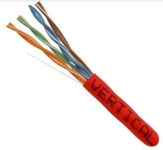 CAT-5e,  350MHz, Riser Rated 1000 FT Pull Box. - Red