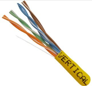 CAT-5e,  350MHz, Riser Rated 1000 FT Pull Box. - Yellow