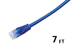 Cat 6 500 MHz Network Cables- Blue - 7ft