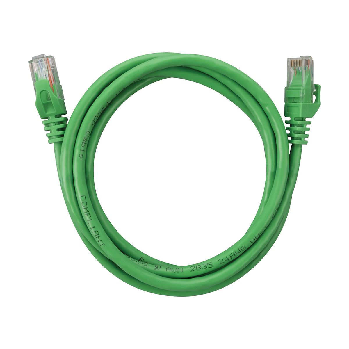 Cat 6 500 MHz Network Cables- Green - 10ft