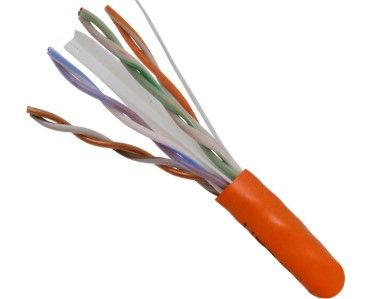 CAT-6 - 550MHZ Riser Rated 23AWG - 1000FT Pullbox Orange