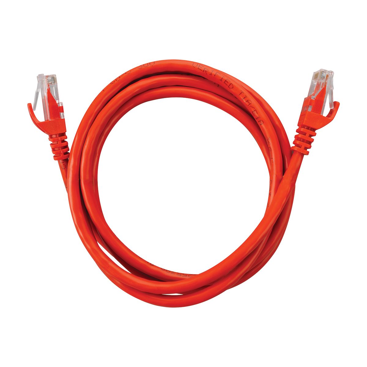 Cat 6 500 MHz Network Cables- Red - 14ft