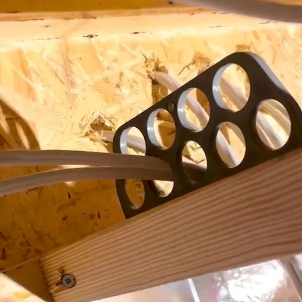Cable Chase- Screw on multi-hole cable bracket