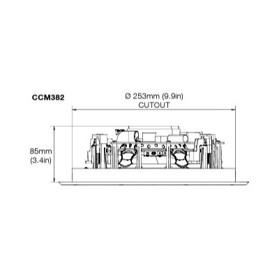 Flexible Series 8in In-Ceiling Spkr, EACH (Must Buy Pair)