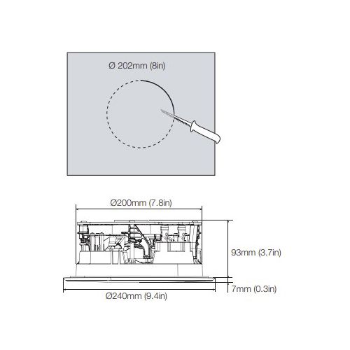 Performance Series 6in In-Ceiling, Reduced Depth CCM663, EA