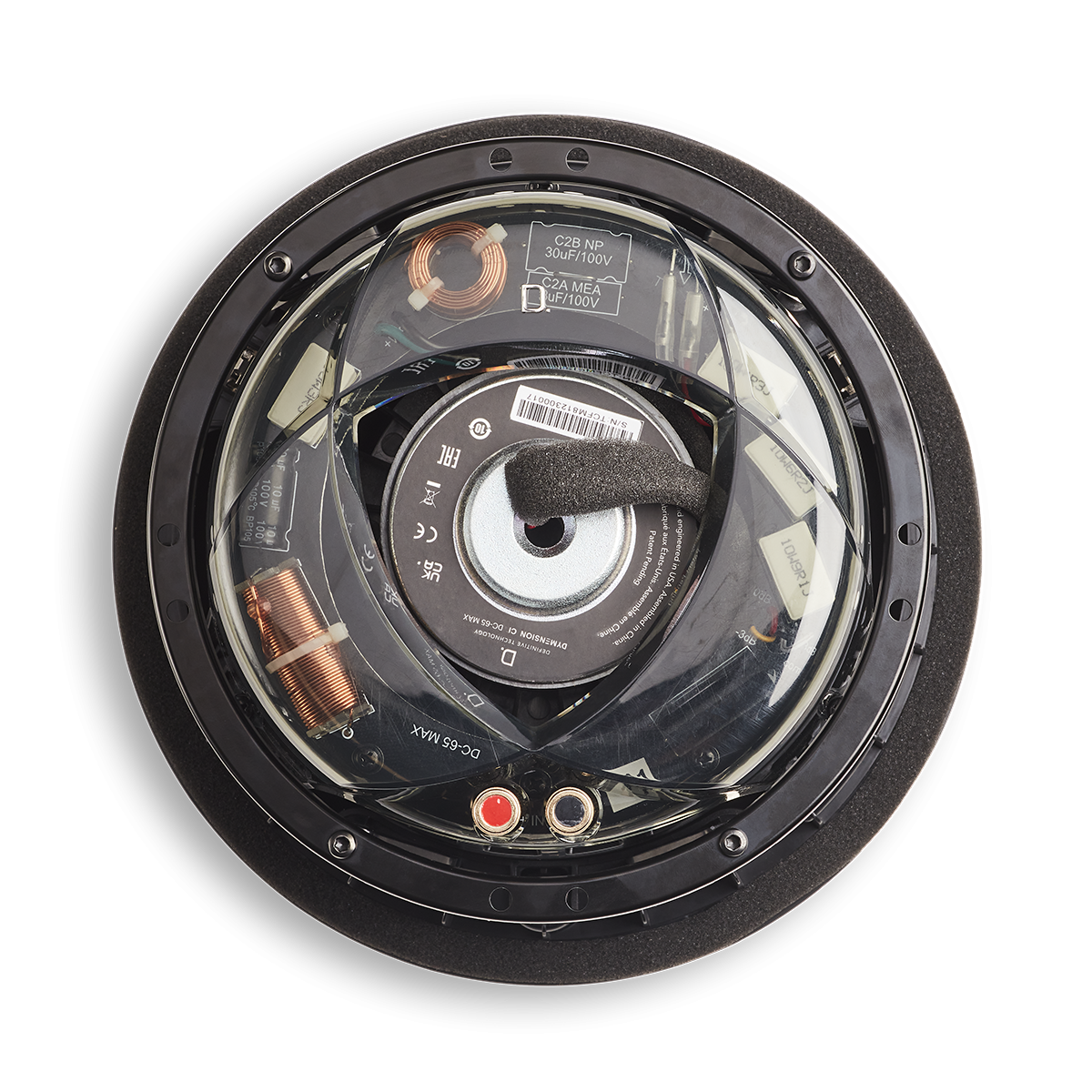 6.5in In-Ceiling Spkr - 2pc Install w- Pivoting Woofer (IP55