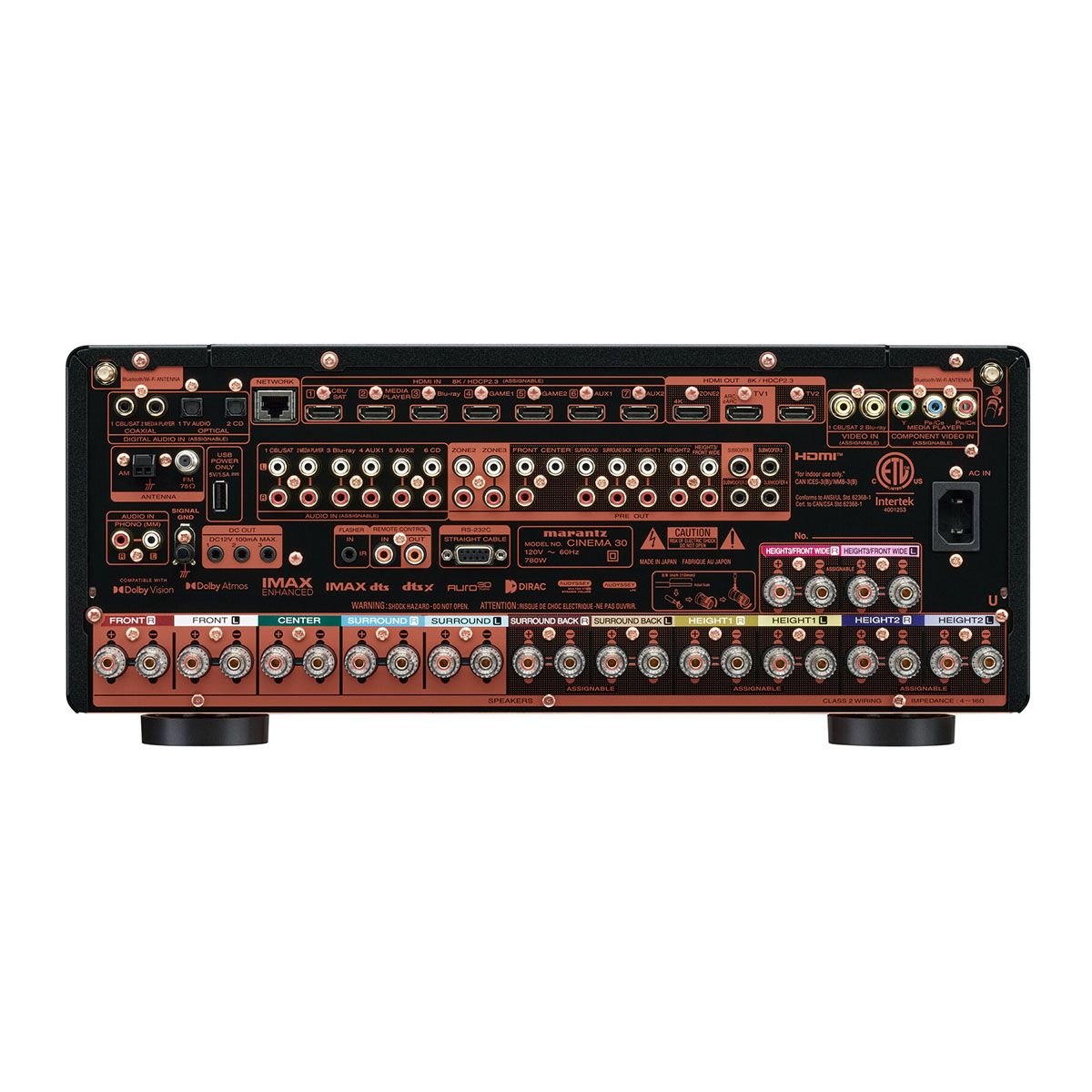 11.4ch 140w 8K AVR, 13.4 preouts, Luxury Design, HDAM