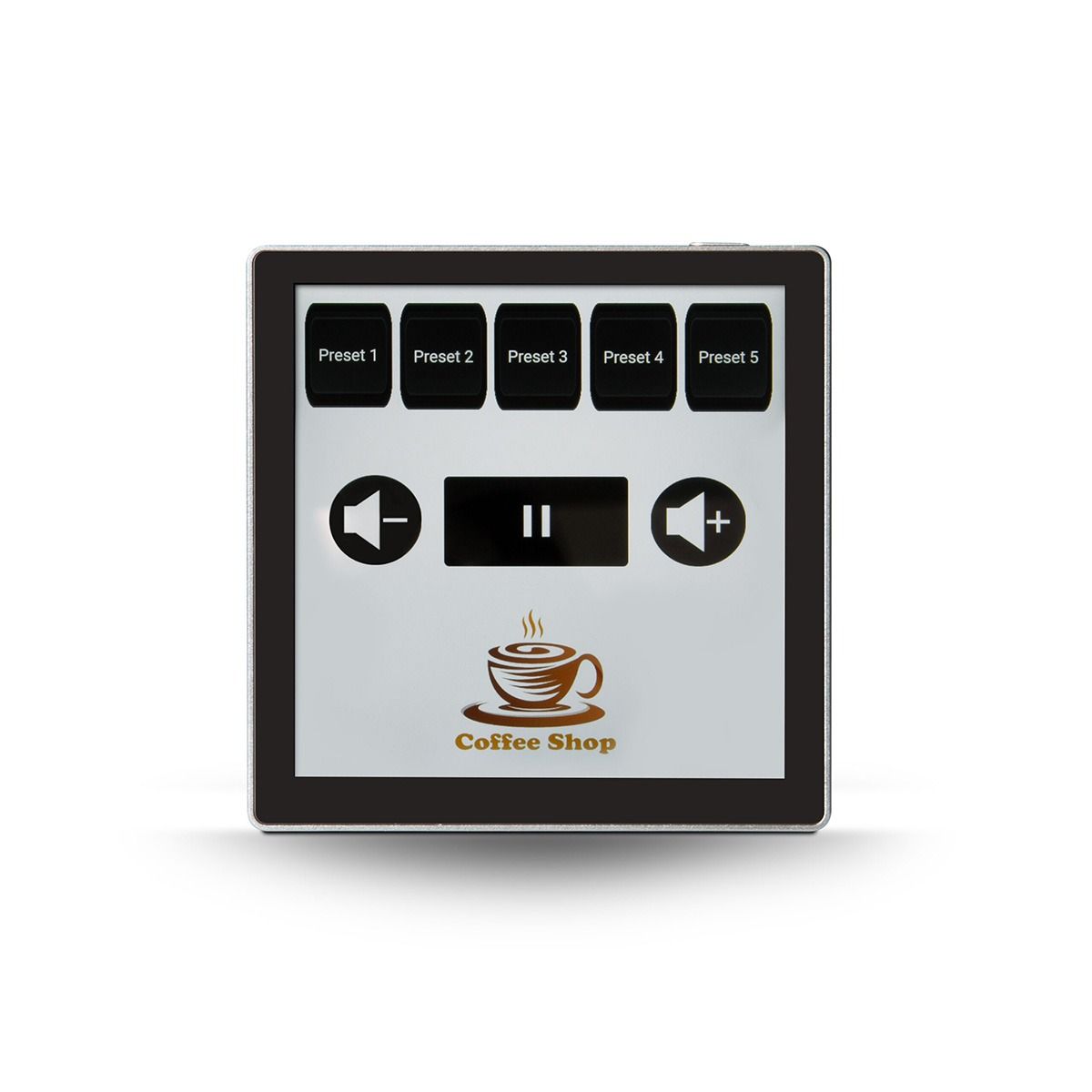 Wall Mount Control Panel 4in 720x720px customizable displa