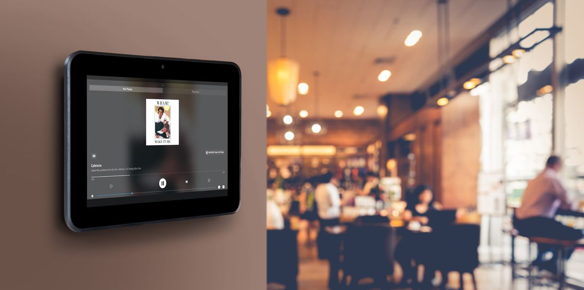 Wall-Mount  8in Touchscreen Controller, PoE+ & BluOS app