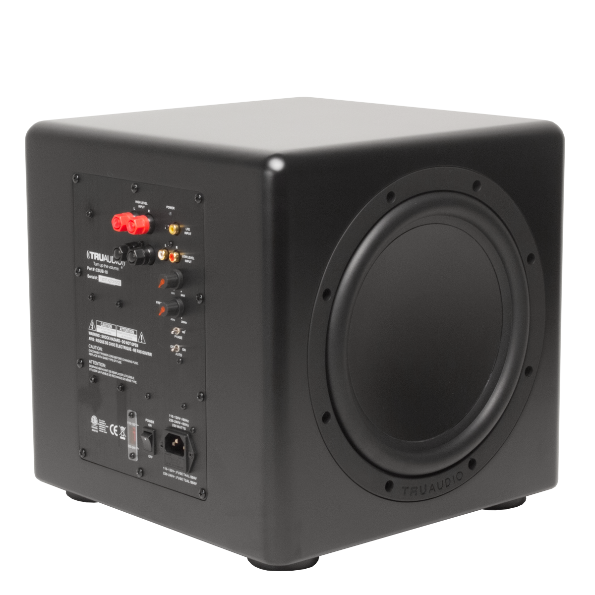 Compact series 8in Powered Subwoofer Dual Passive Radiators