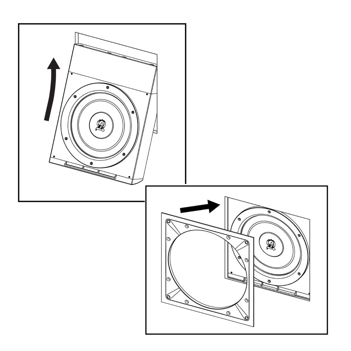 Explorer - Retrofit 10in In-Wall Subwoofer w-slide enclosure