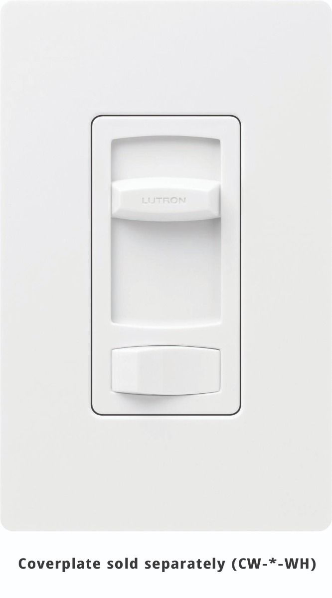 CONTOUR CFL/LED 3-WAY DIMMER (IN CLAM SHELL) - GLOSS WHITE