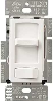 CONTOUR CFL/LED 3-WAY DIMMER (IN CLAM SHELL) - GLOSS WHITE