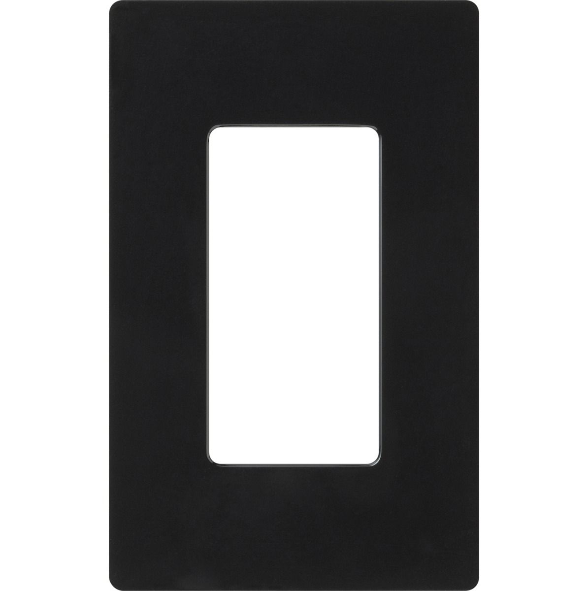 1-GANG SCREWLESS WALLPLATE CLARO - GLOSS BLACK