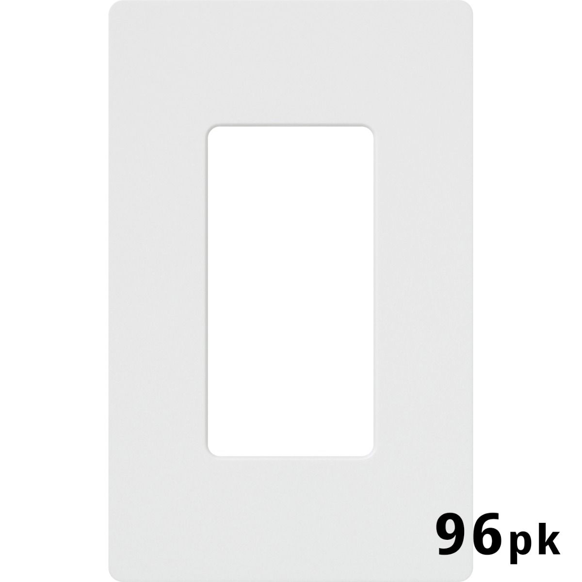 1-GANG SCREWLESS WALLPLATE CLARO - GLOSS WHITE (PACK OF 96)