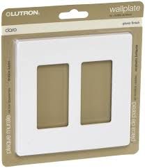 2-GANG SCREWLESS WALLPLATE CLARO - GLOSS BLACK
