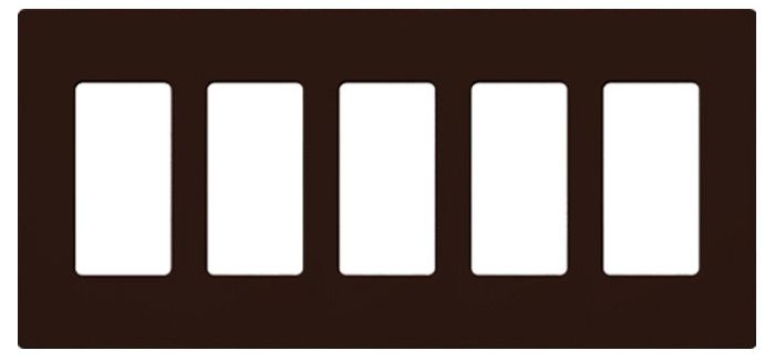 5-GANG SCREWLESS WALLPLATE CLARO - **Specify Colour**