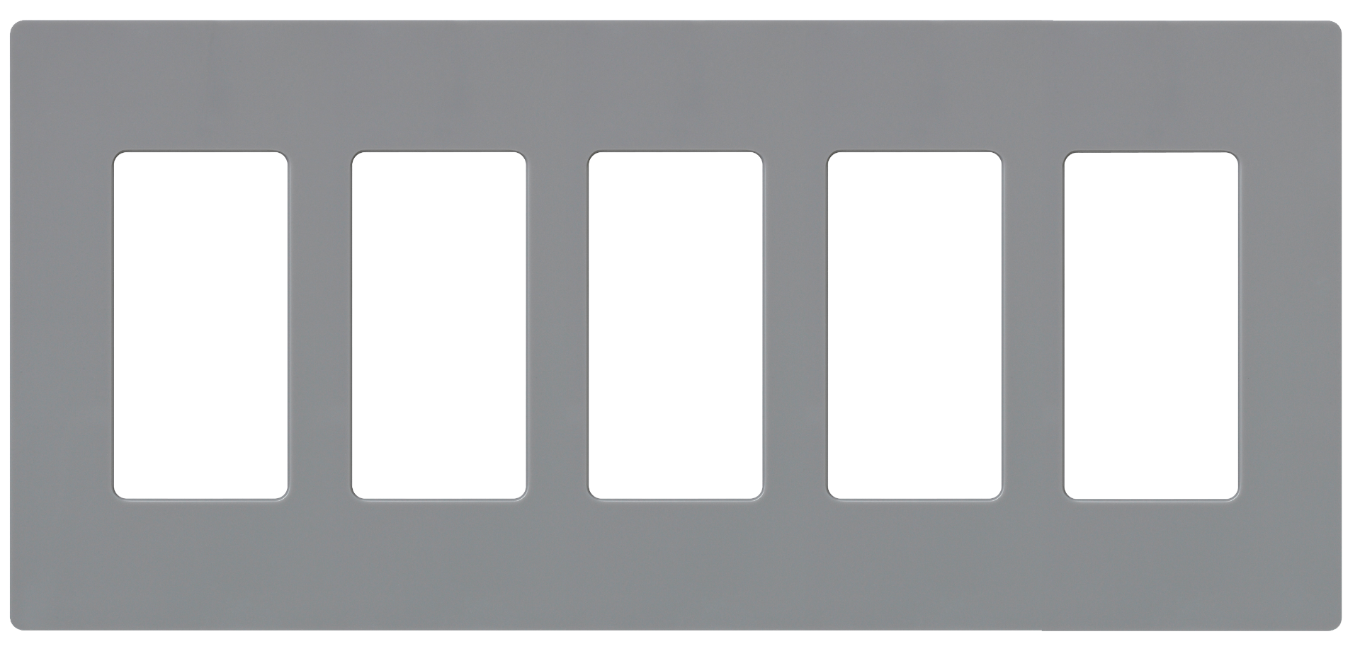 5-GANG SCREWLESS WALLPLATE CLARO - **Specify Colour**