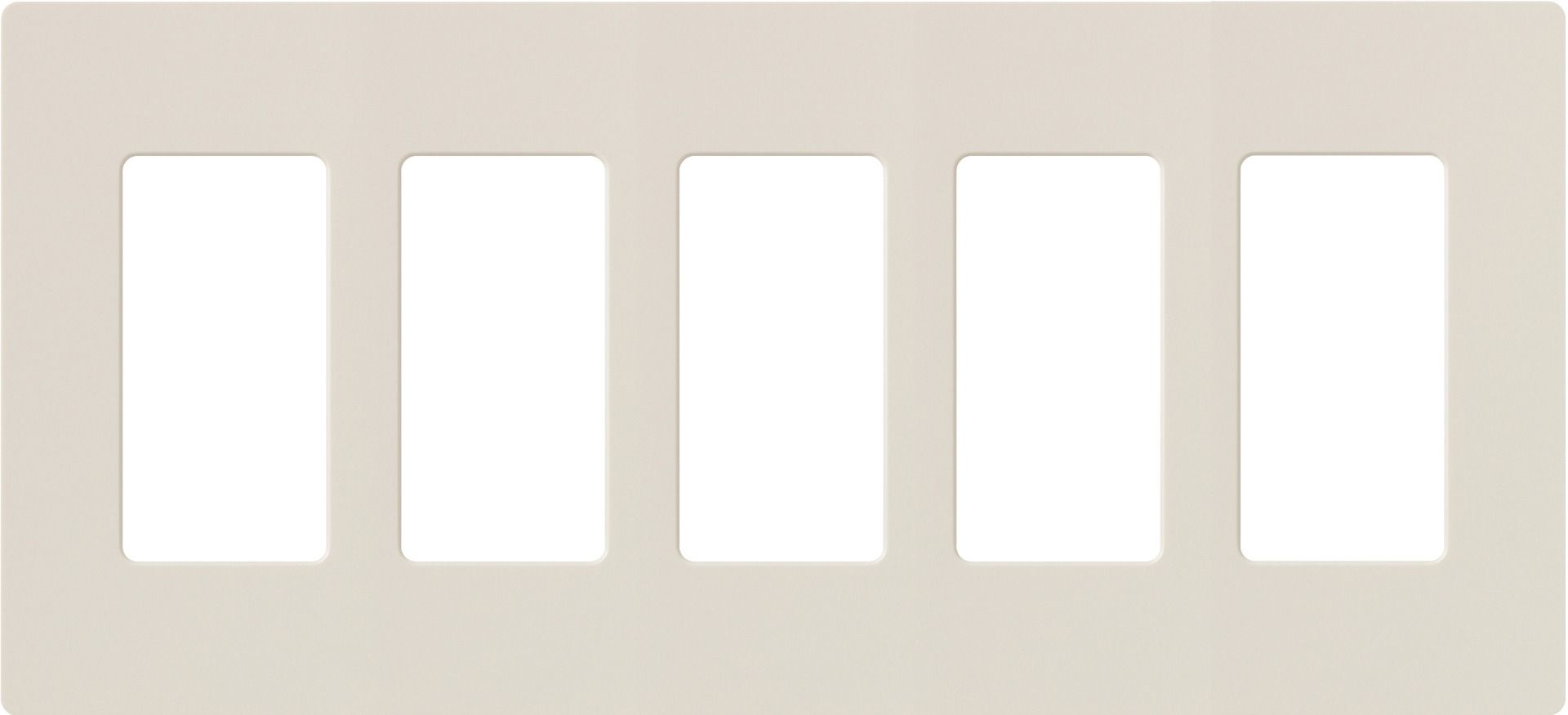 5-GANG SCREWLESS WALLPLATE CLARO - **Specify Colour**