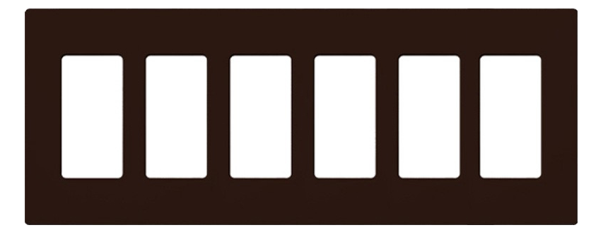 6-GANG SCREWLESS WALLPLATE CLARO - **Specify Colour**