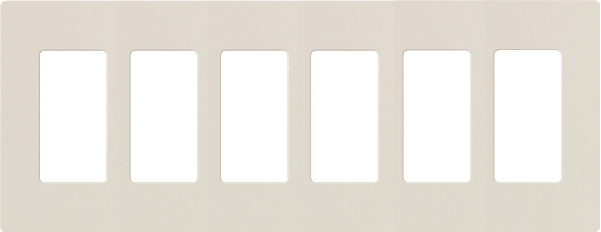 6-GANG SCREWLESS WALLPLATE CLARO - **Specify Colour**