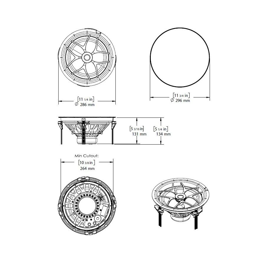 Director - 10in Poly In-Ceiling Loudspeaker (D101)