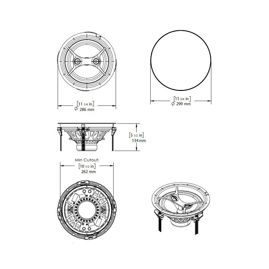 Director - 10in IMG In-Ceiling, Dual Tweeter Speaker (D103DT