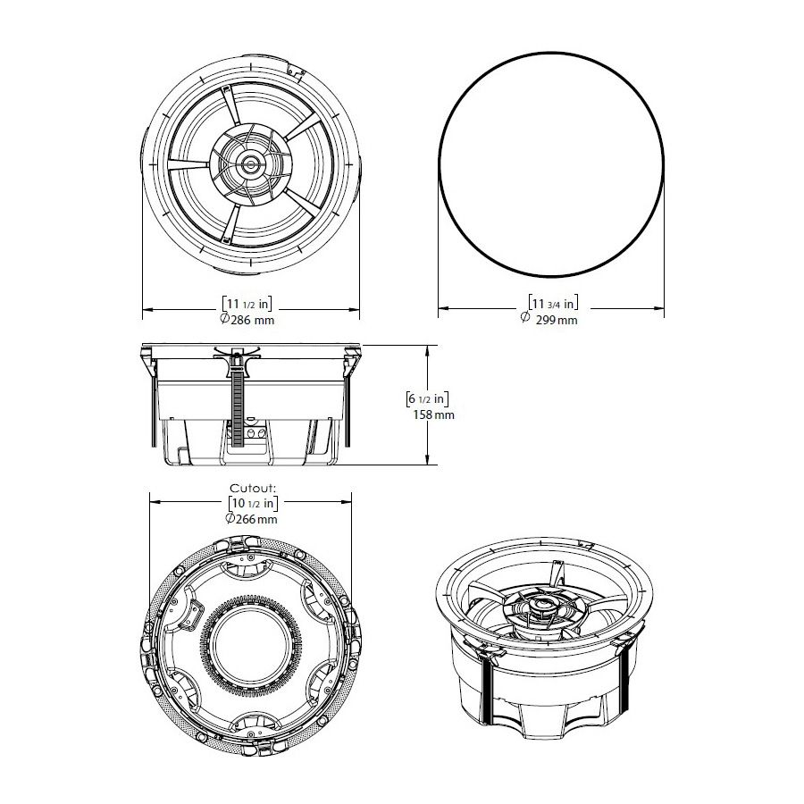 Director - 10in 3-Way IMG In-Ceiling Speaker DPSD tweeter
